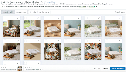 IA publicités réseaux sociaux